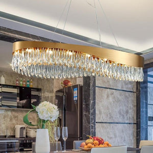 Arian Oval Crystal Chandelier-Vancei