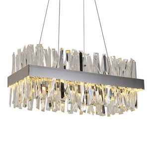 Arseni Crystal Rectangular Chandelier 43.3"-Vancei