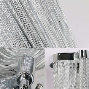 Ashlee Aluminum Chain Tassel Wall Sconce-Vancei