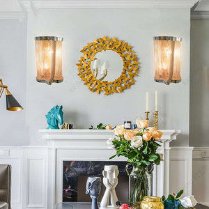 Ashlee Aluminum Chain Tassel Wall Sconce-Vancei