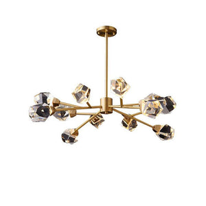 Masonry Faceted Crystal Prisms Chandelier-Vancei