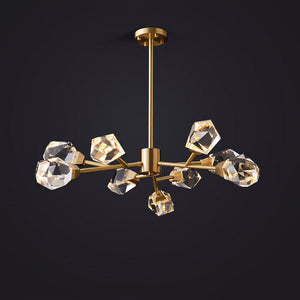 Masonry Faceted Crystal Prisms Chandelier-Vancei