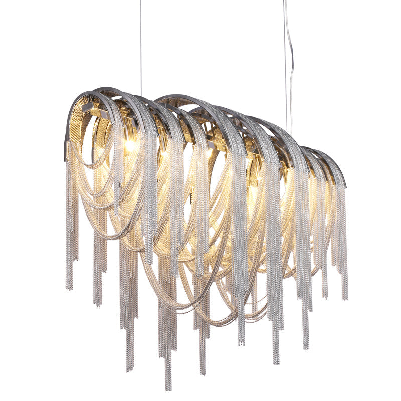 Sophian Luxury Aluminum Chain Tassel Chandelier-Vancei