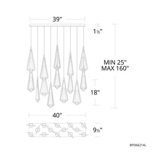 Devotion Linear Chandelier 14 Light-Vancei