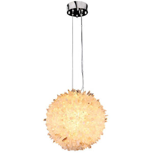 Primary Crystal Cluster Ball Pendant Light-Vancei