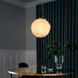 Primary Crystal Cluster Ball Pendant Light-Vancei