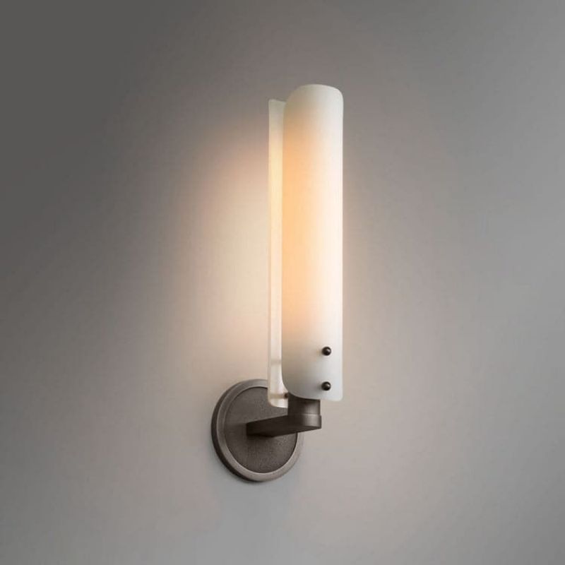 Beryl Single Layer White Glass Wall Light-Vancei