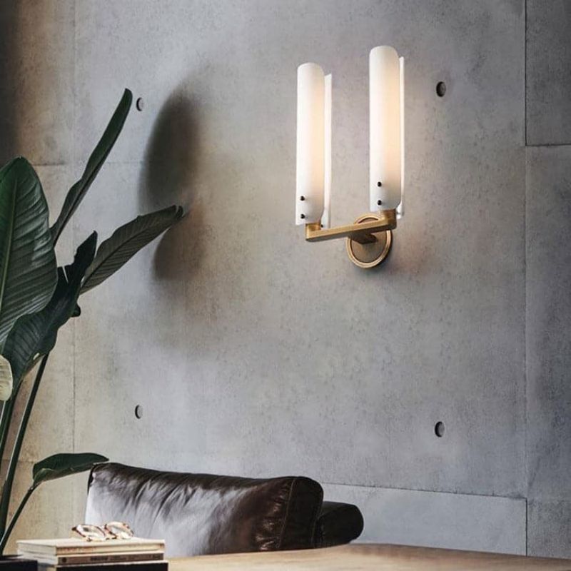 Bonnie Double White Glass Shard Wall Light-Vancei