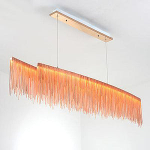 Bunny Aluminum Chain Tassel Chandelier-Vancei