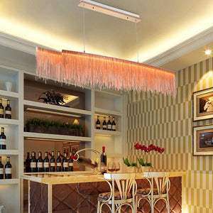 Bunny Aluminum Chain Tassel Chandelier-Vancei