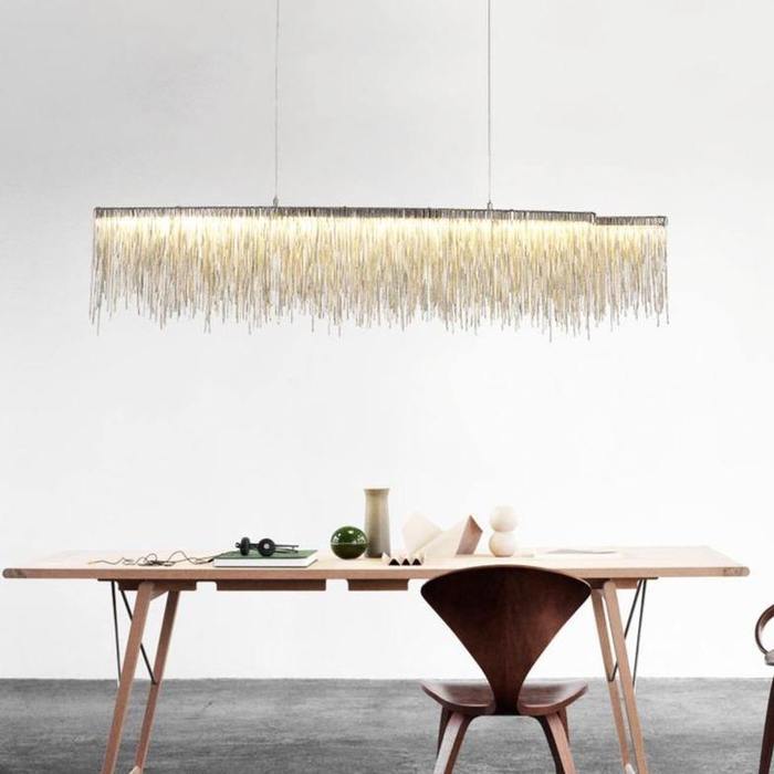 Bunny Aluminum Chain Tassel Chandelier-Vancei
