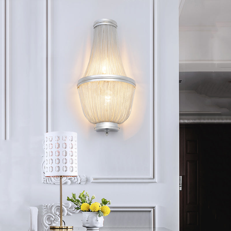Aluminum Chain Wall Sconce forLiving Room-Vancei