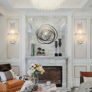Aluminum Chain Wall Sconce forLiving Room-Vancei
