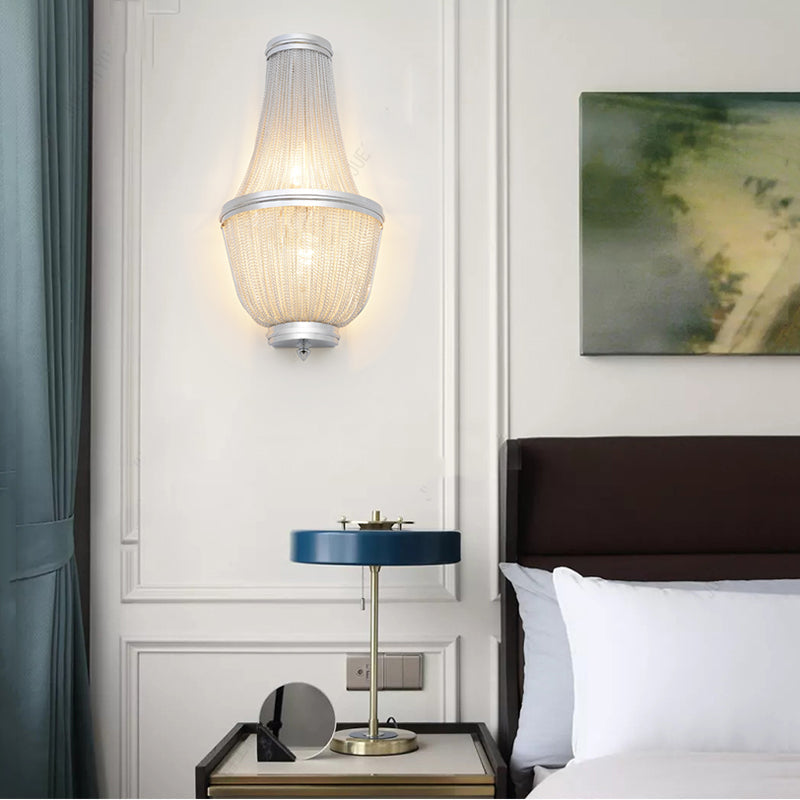 Aluminum Chain Wall Sconce forLiving Room-Vancei
