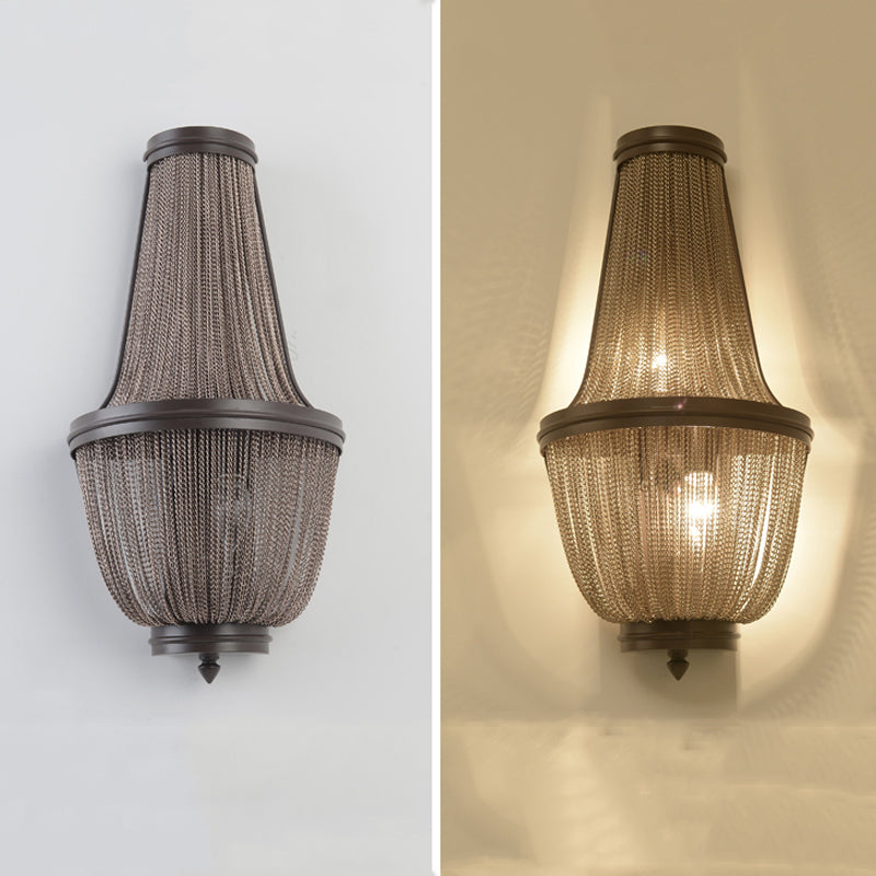 Aluminum Chain Wall Sconce forLiving Room-Vancei