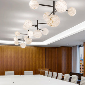 Glacera Sphere Delight - Modern Artistic Alabaster Chandelier Light