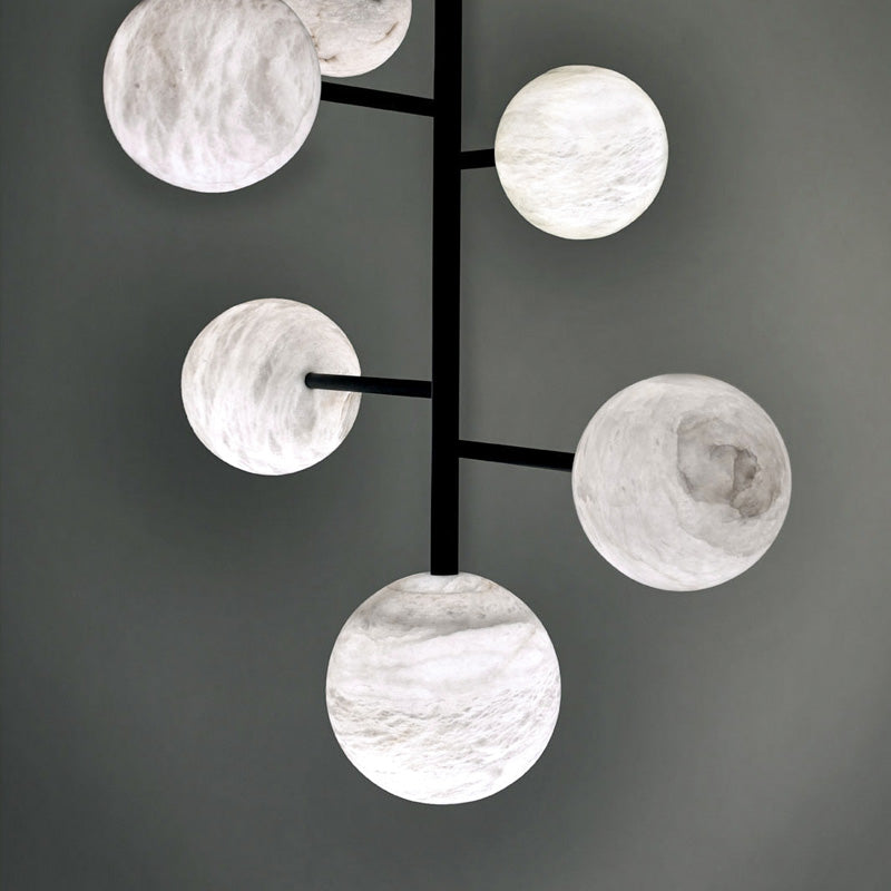 Glacera Sphere Delight - Modern Artistic Alabaster Chandelier Light