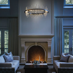 Cityscape Round LED Pendant Chandelier-Vancei