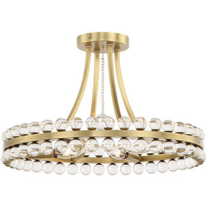 Caven 4 Light Semi Flush Ceiling Light 18''-Vancei