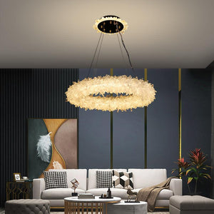 Primary Crystal Cluster Halo Modern Chandelier-Vancei