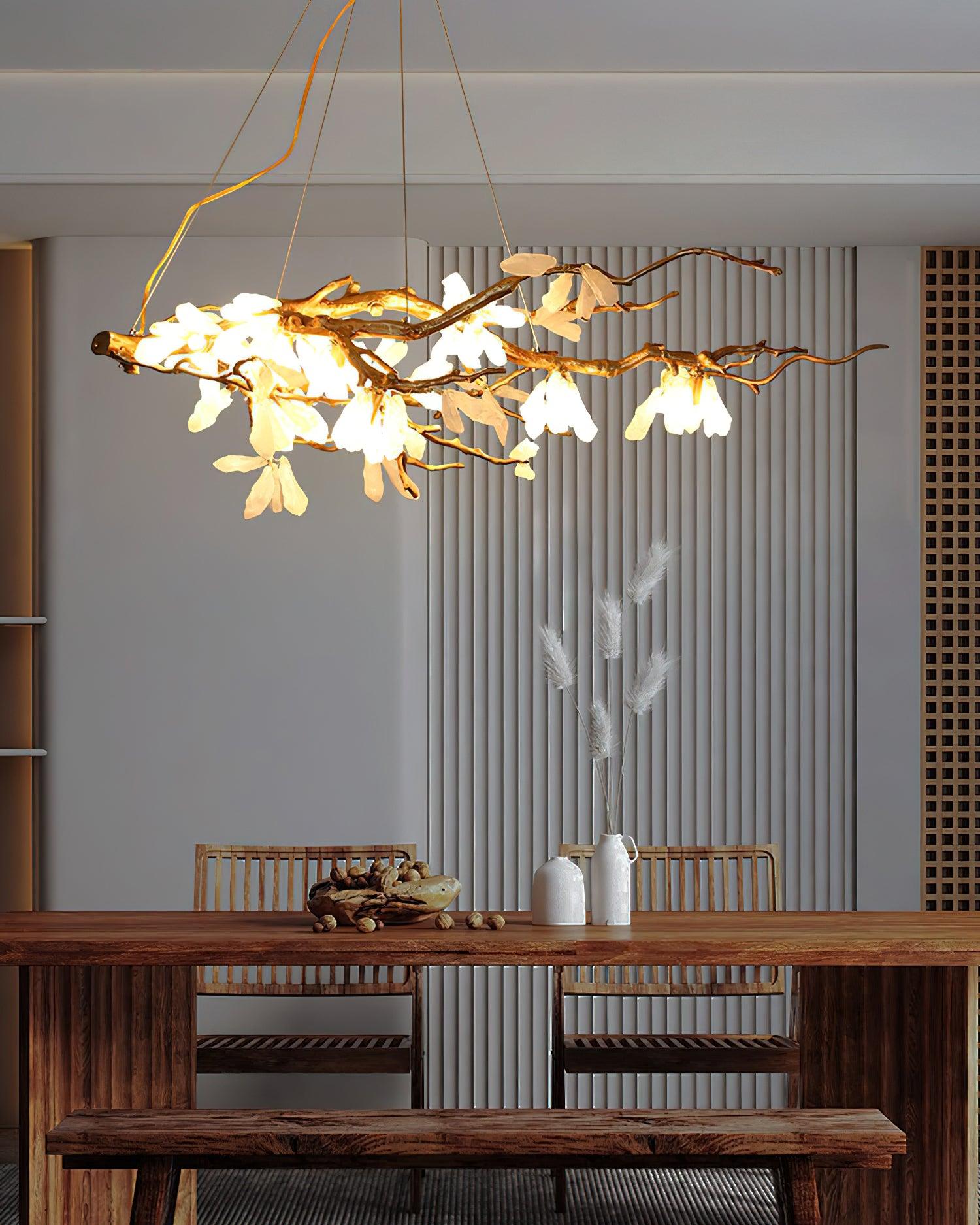 Aura Flora Natural Stone Chandelier