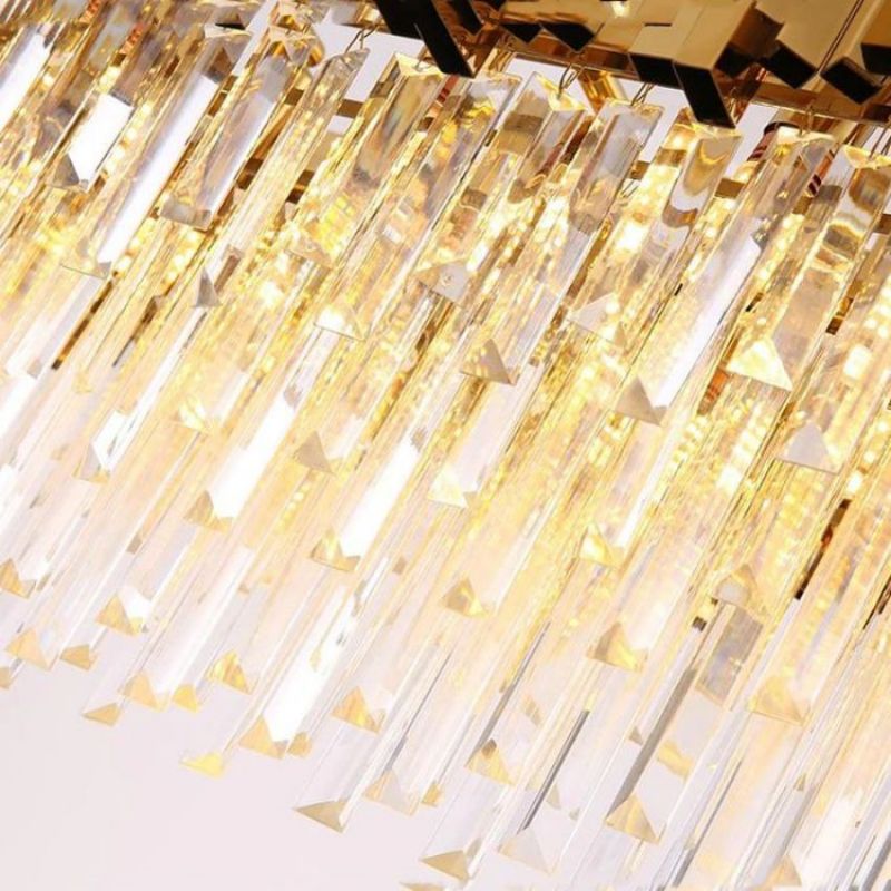 Bourbons Felipe Crystal Oval Chandelier-Vancei