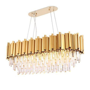 Bourbons Felipe Crystal Oval Chandelier-Vancei