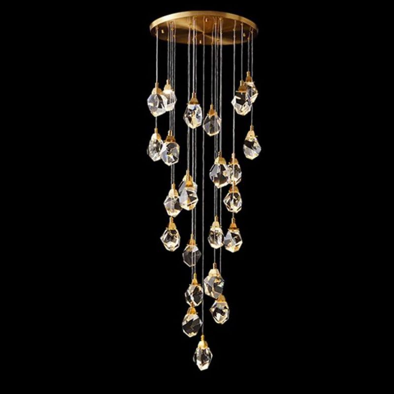 Nicole Crystal Staircase Chandelier-Vancei