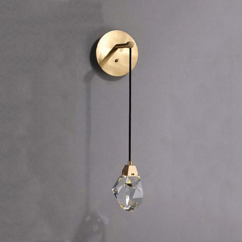 Nicole Crystal Wall Sconce Cord-Vancei
