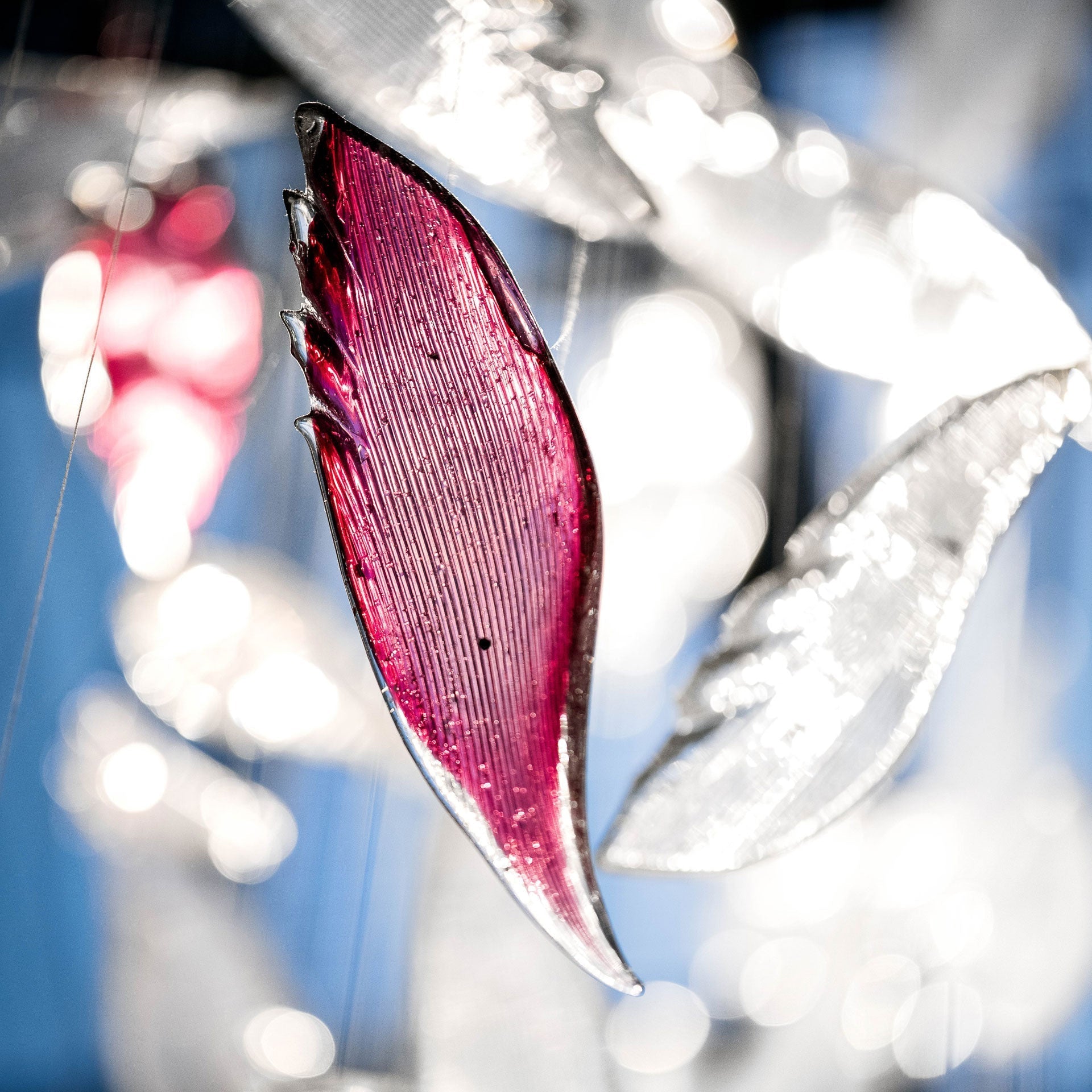 Flying Glass Feather Chandelier-Vancei