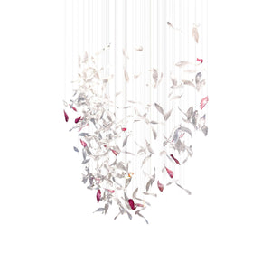Flying Glass Feather Chandelier-Vancei