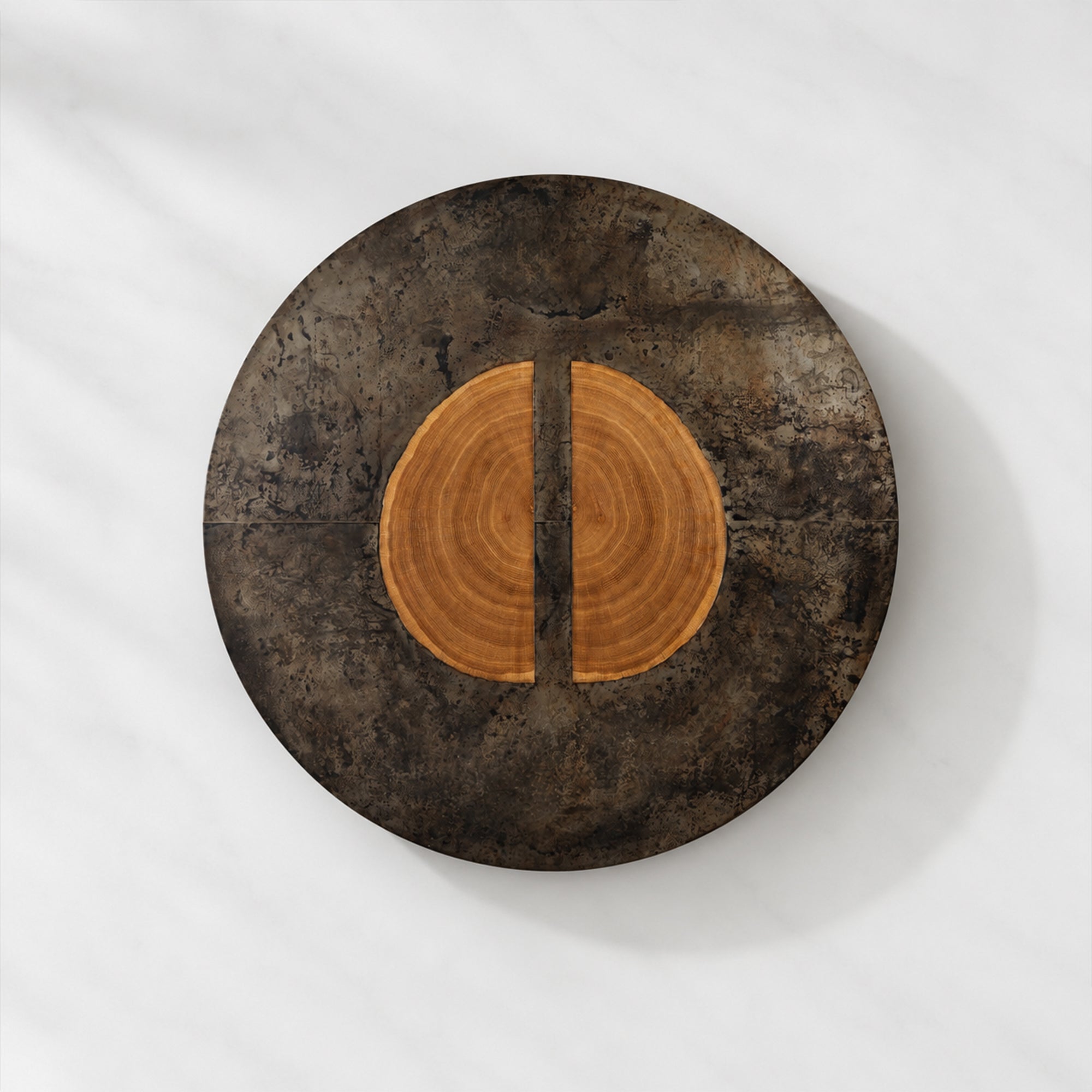 Calacius Artisan Round Dining Table in Reclaimed Reclaimed Wood
