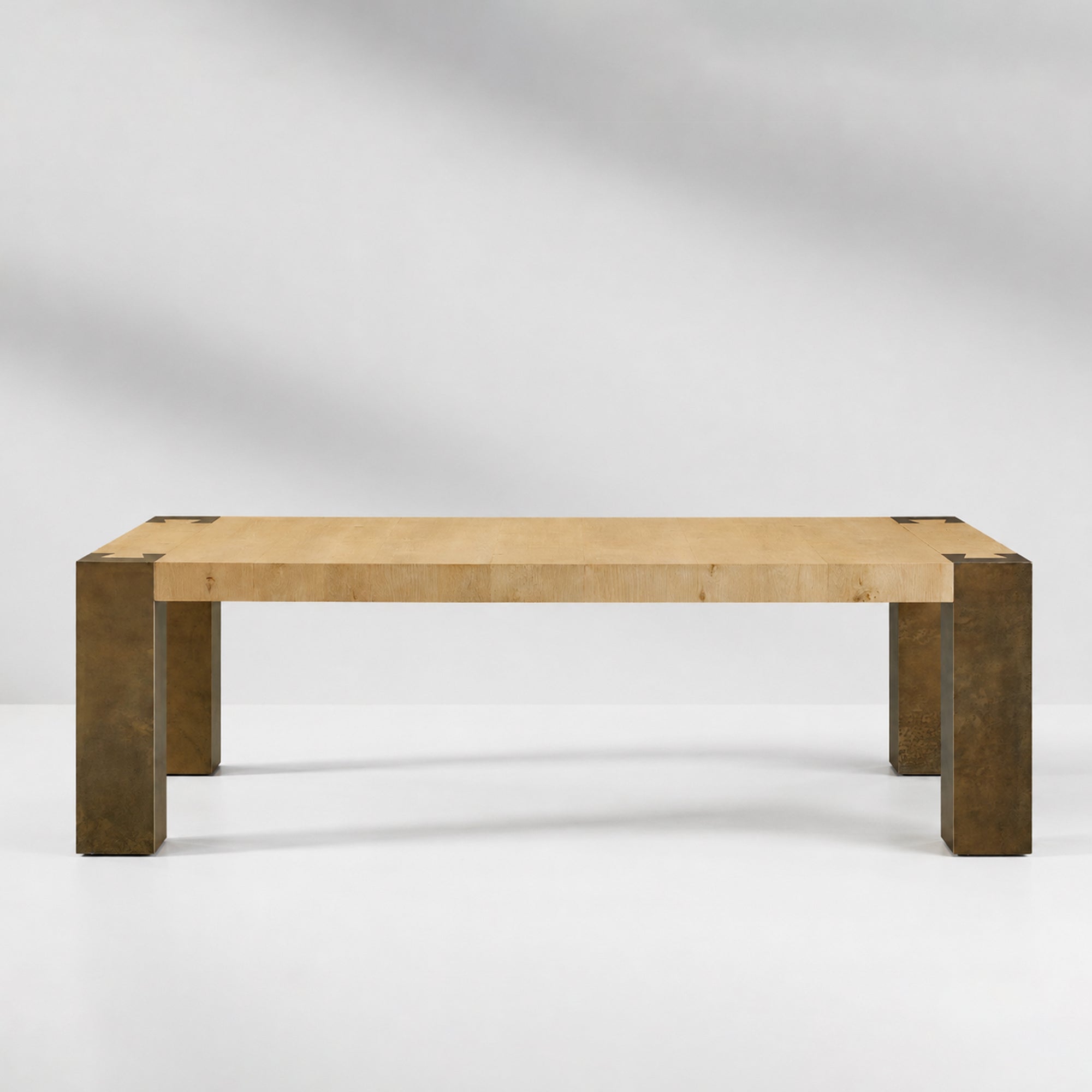Tellurian Oak Dining Table Rectangular Handcrafted Rustic Industrial Dining Furniture