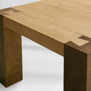 Tellurian Oak Dining Table Rectangular Handcrafted Rustic Industrial Dining Furniture