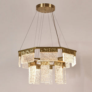 Aimee 2-Tier Round Down-Light Chandelier-Vancei