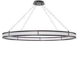 Damien 55" Modern Chandelier (Nickel)