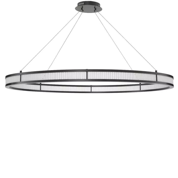 Damien 55" Modern Chandelier (Nickel)