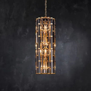 Dora Glass Round Pendant Chandelier-Vancei