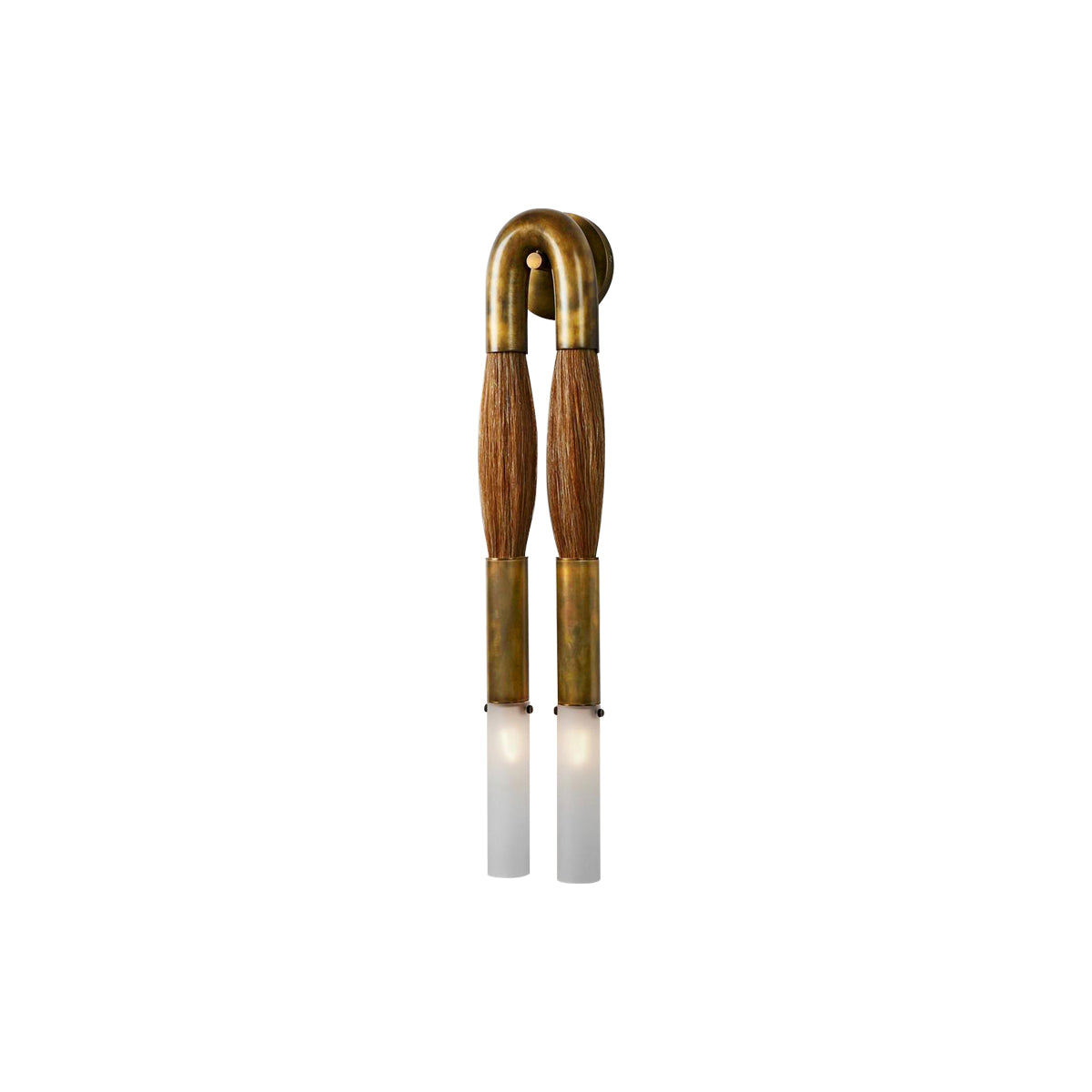 Antonia Horsehair Double Sconce