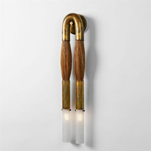 Antonia Horsehair Double Sconce