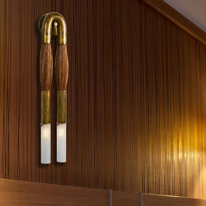 Antonia Horsehair Double Sconce