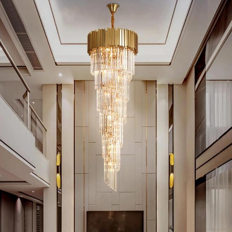 Elian Gillani 2-Story Crystal Chandelier-Vancei