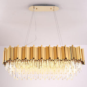 Elian Oval Crystal Chandelier-Vancei