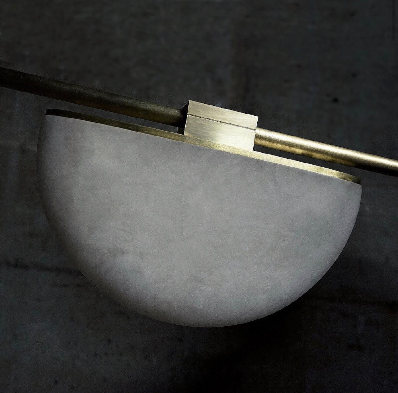 Glacera Alabaster Artistic Modern Chandelier