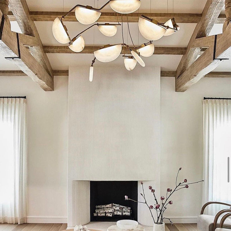 Glacera Alabaster Artistic Modern Chandelier