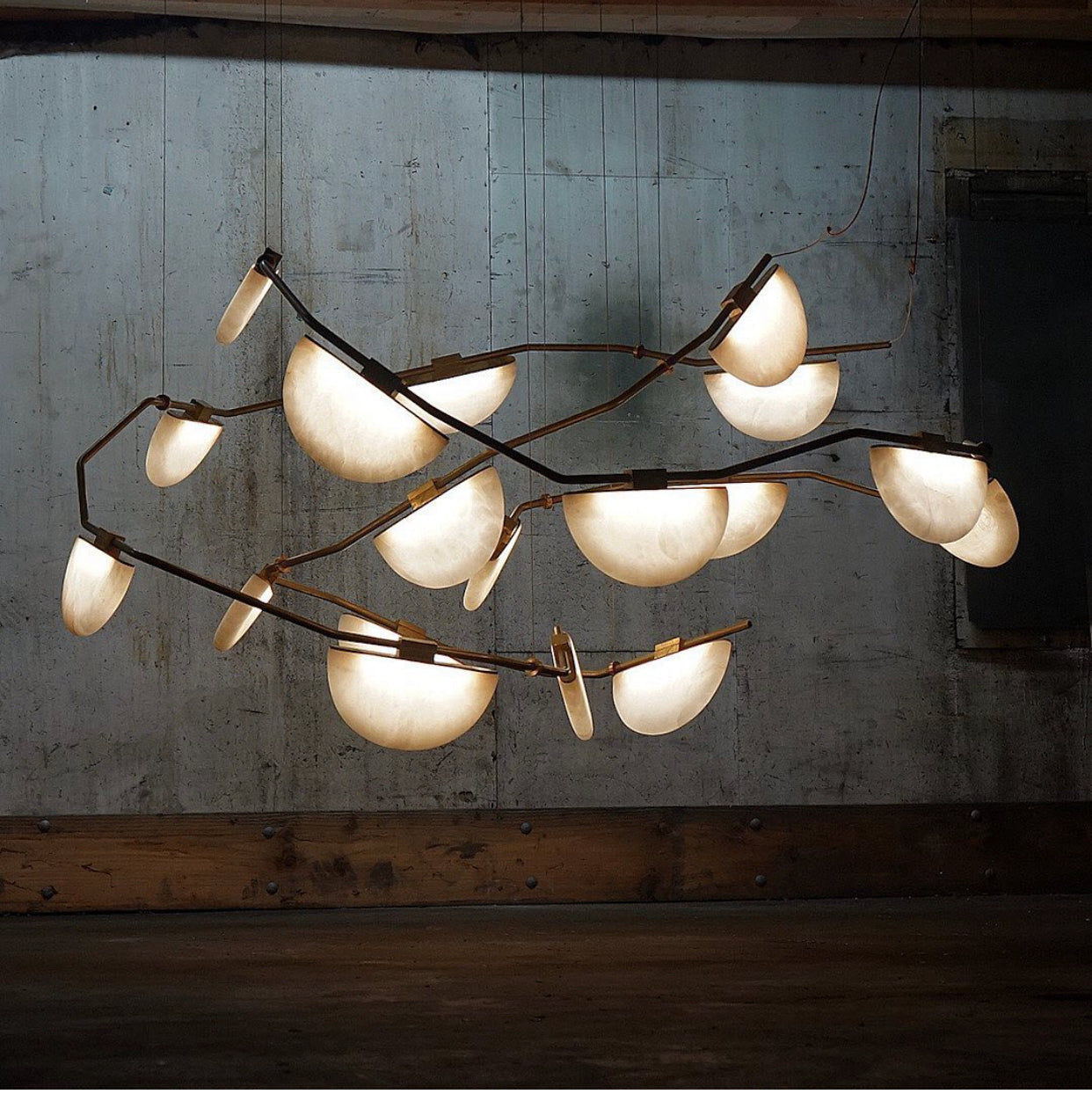 Glacera Alabaster Artistic Modern Chandelier
