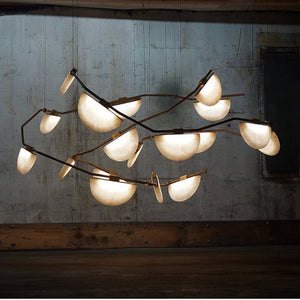 Glacera Alabaster Artistic Modern Chandelier