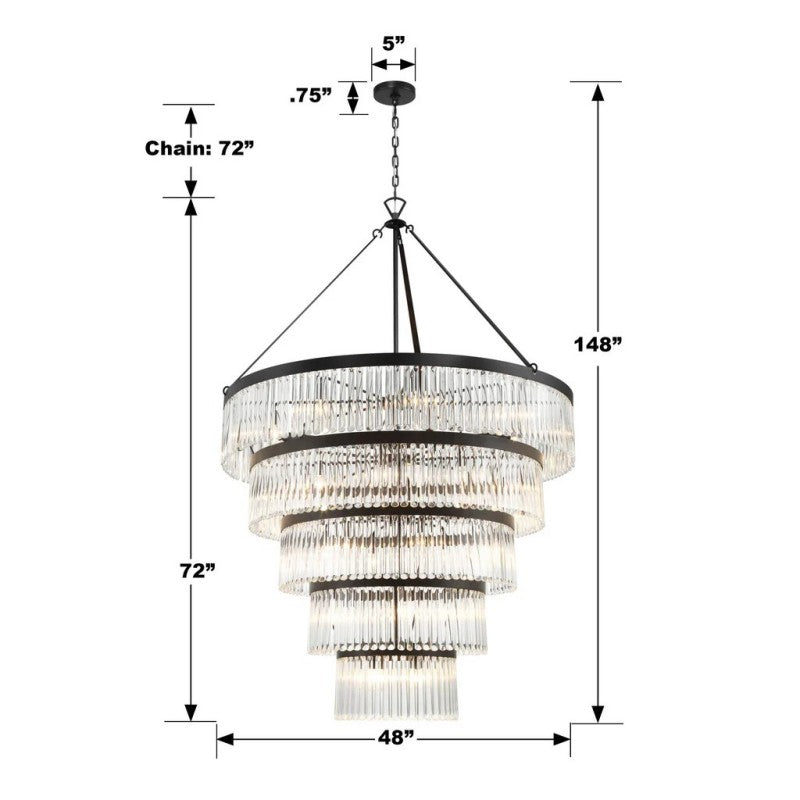 Elemory 30 Light Round Chandelier-Vancei