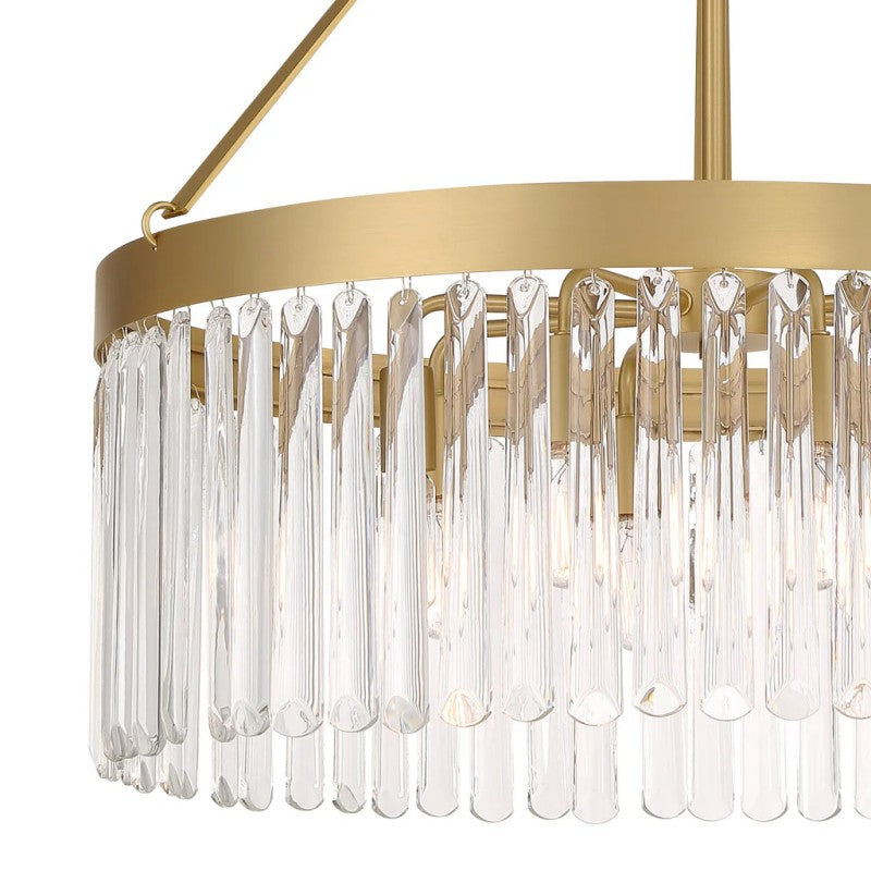 Elemory 8 Light Round Chandelier-Vancei