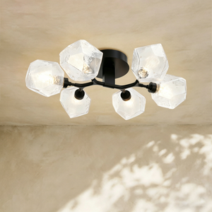 Art Twisted Flushmount Light